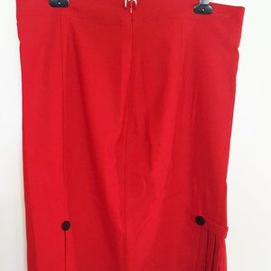VOODOO VIXEN Pencil SKIRT XXL Rockabilly NWT Red Sexy